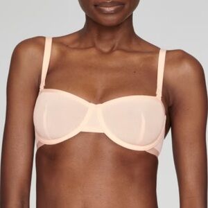 CUUP The Balconette Mesh Bra Blush Beige